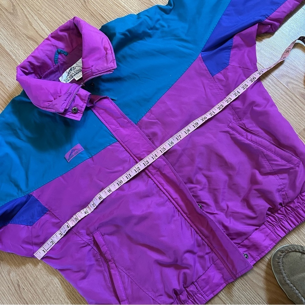 Vintage Sierra Cascade Ladies XL 90s Windbreaker bright colorful ski Jacket - Picture 3 of 7